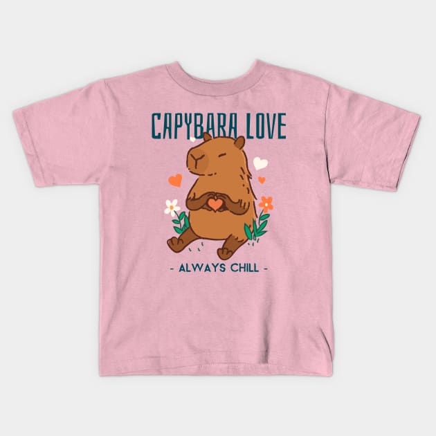 Capybara Kids T-Shirt by Tip Top Tee's